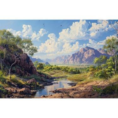 Australian Landscape Oil Canvas